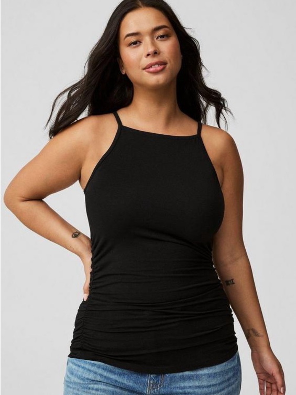 NWT torrid Foxy High Neck Ruched Cami black size 4XL